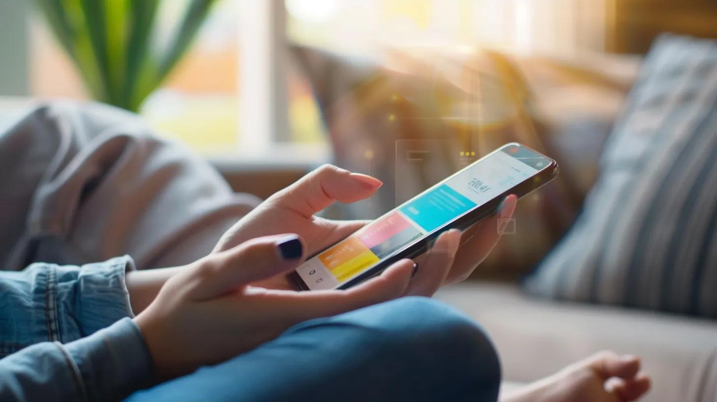 Person using a smartphone to browse a well-optimized mobile website
